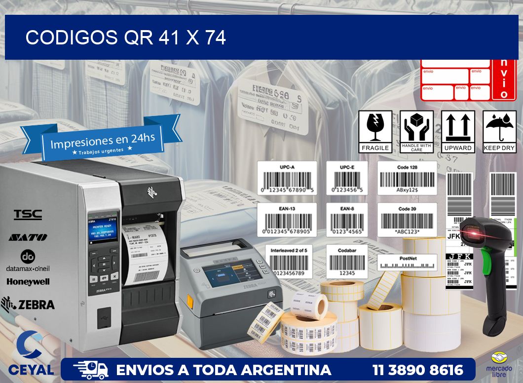 CODIGOS QR 41 x 74