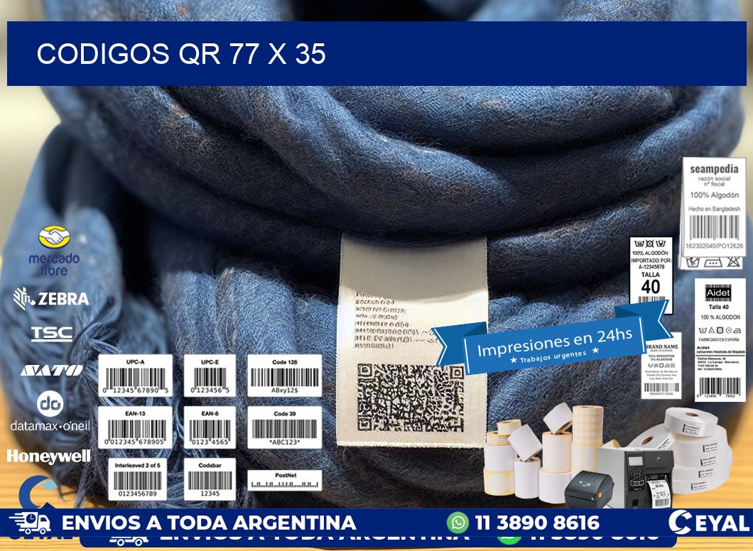 CODIGOS QR 77 x 35