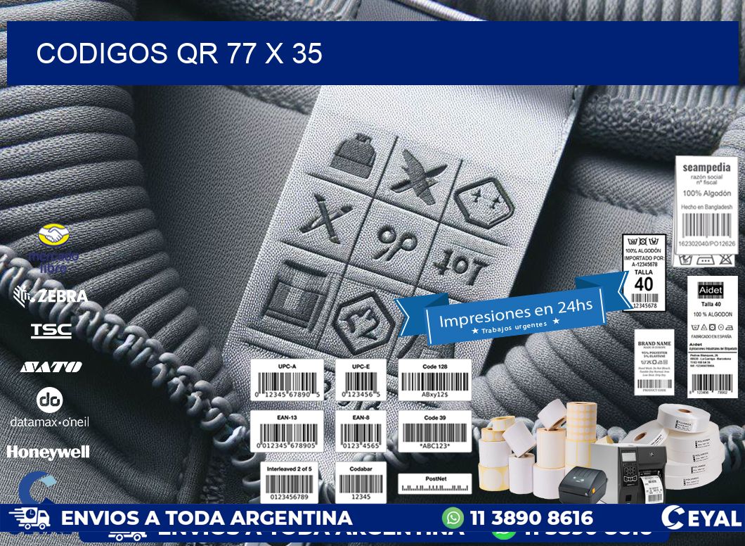 CODIGOS QR 77 x 35