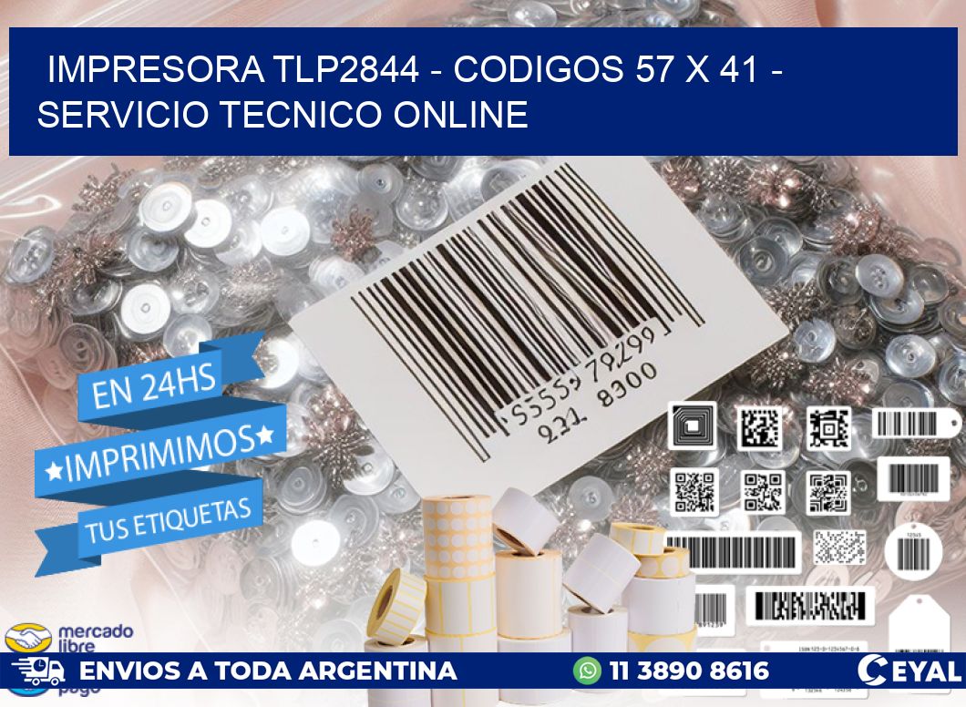IMPRESORA TLP2844 - CODIGOS 57 x 41 - SERVICIO TECNICO ONLINE