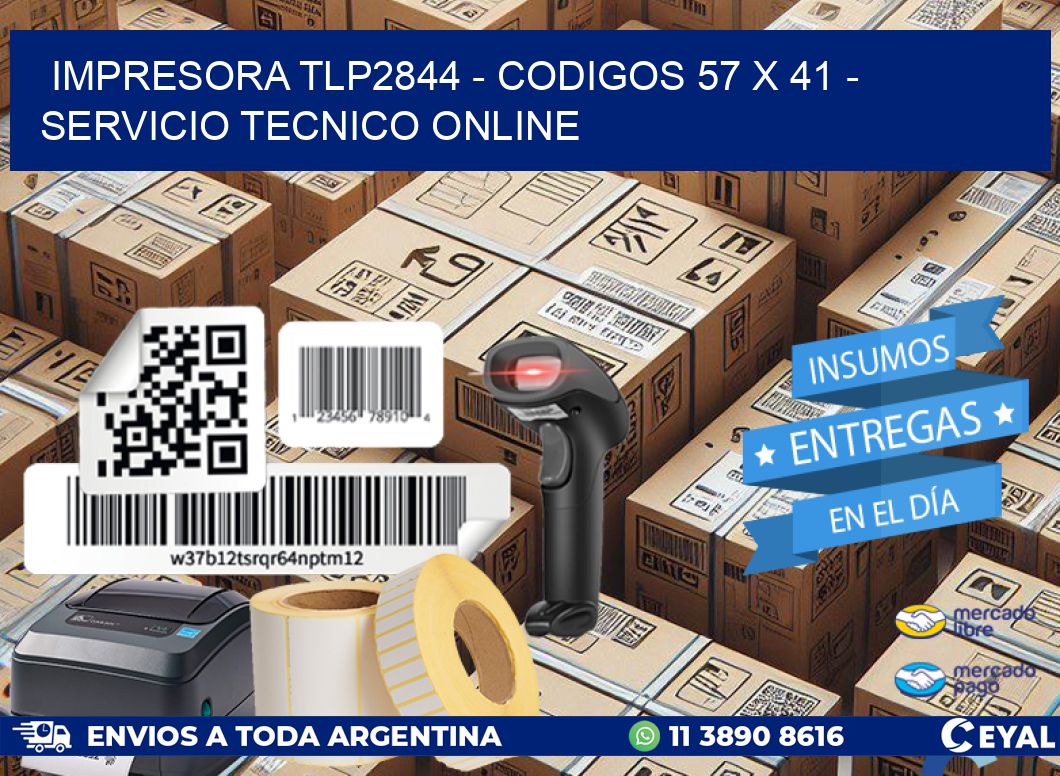 IMPRESORA TLP2844 – CODIGOS 57 x 41 – SERVICIO TECNICO ONLINE