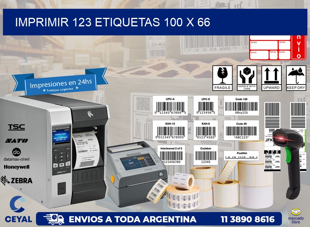 IMPRIMIR 123 ETIQUETAS 100 x 66