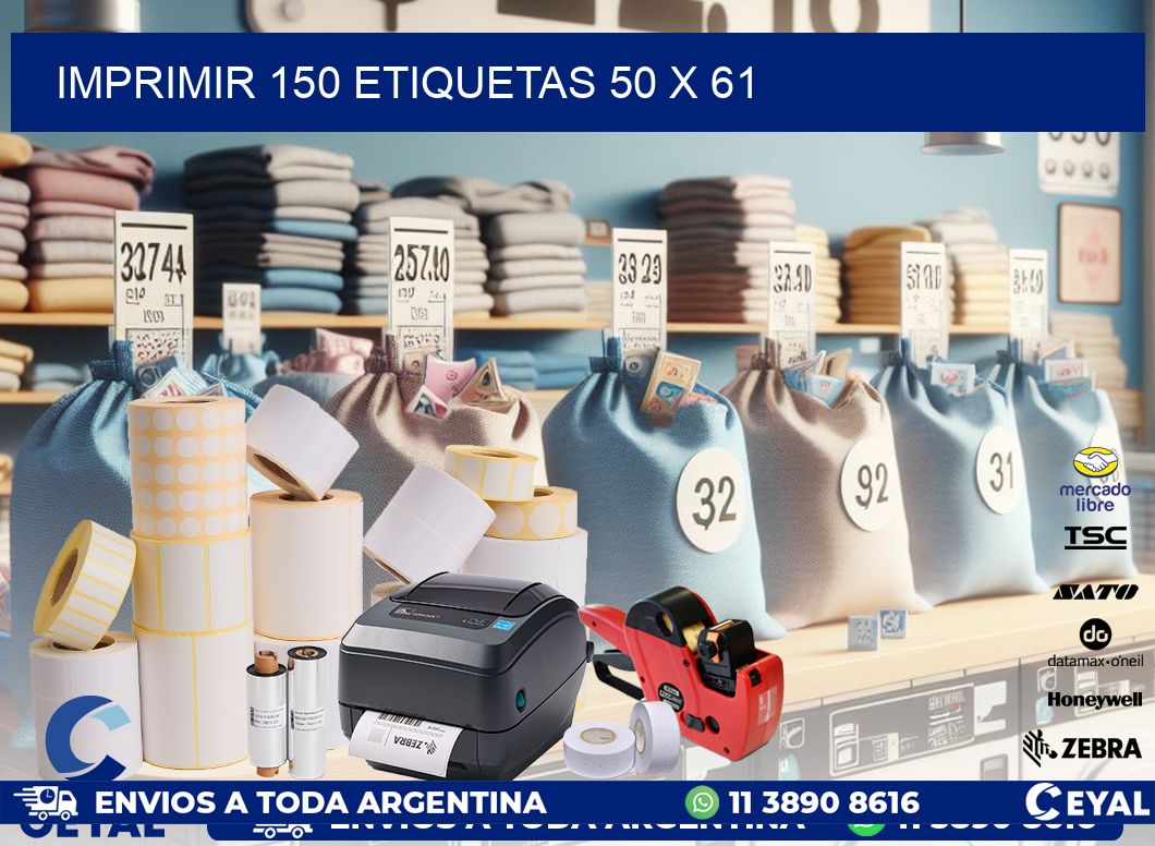 IMPRIMIR 150 ETIQUETAS 50 x 61