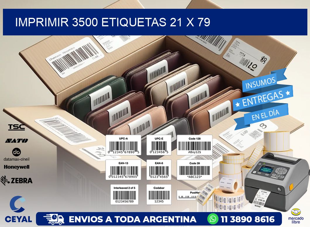 IMPRIMIR 3500 ETIQUETAS 21 x 79
