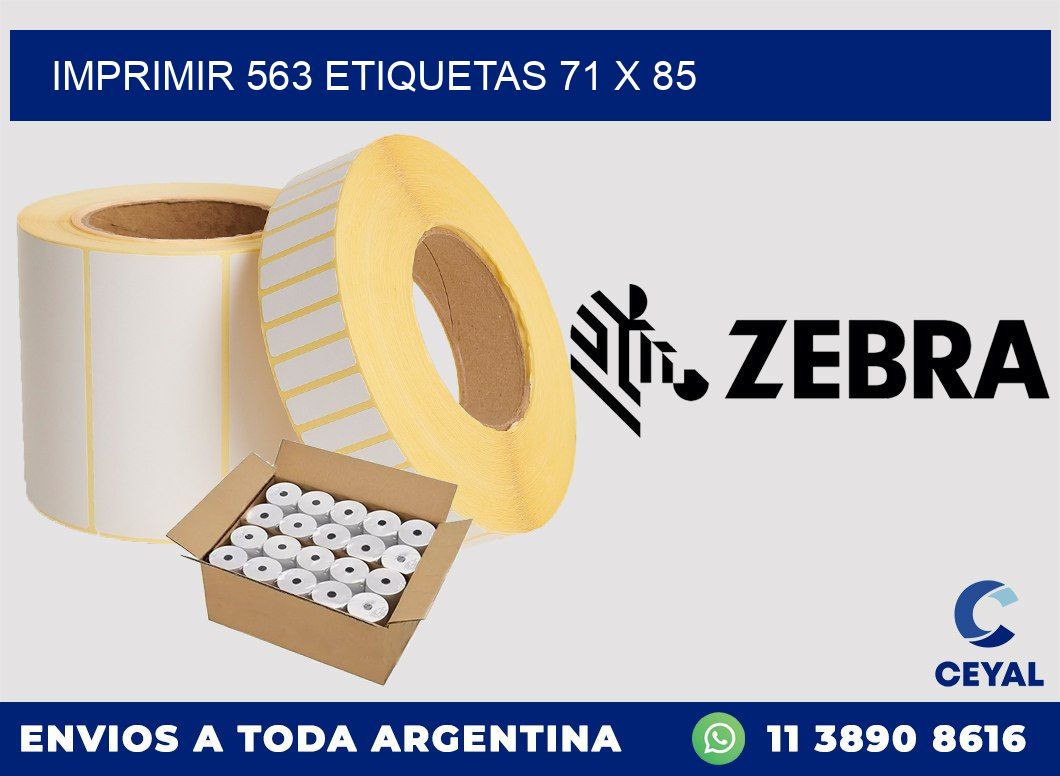 IMPRIMIR 563 ETIQUETAS 71 x 85