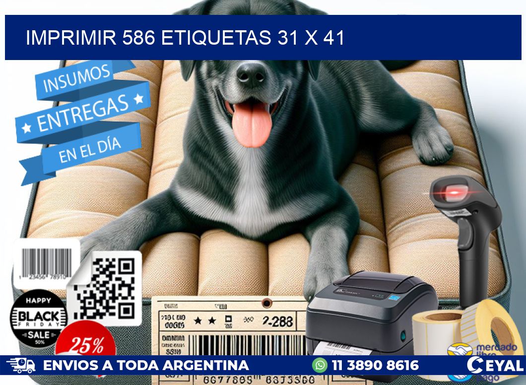 IMPRIMIR 586 ETIQUETAS 31 x 41