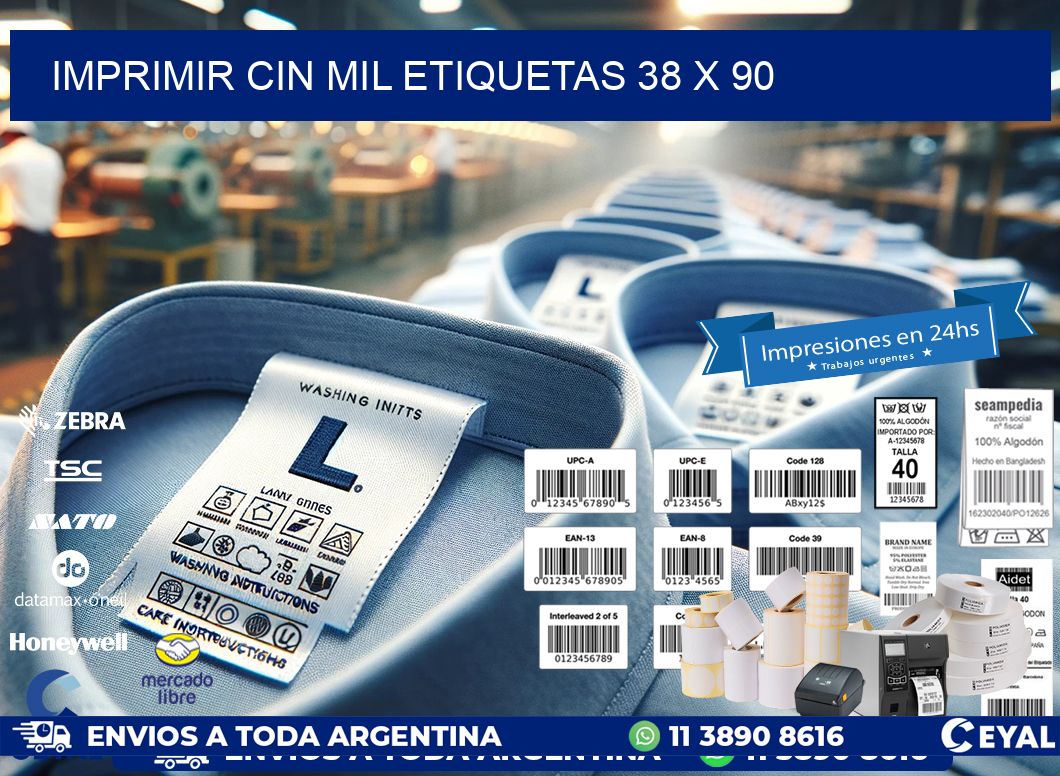 IMPRIMIR CIN MIL ETIQUETAS 38 x 90