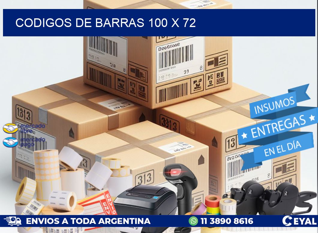 codigos de barras 100 x 72
