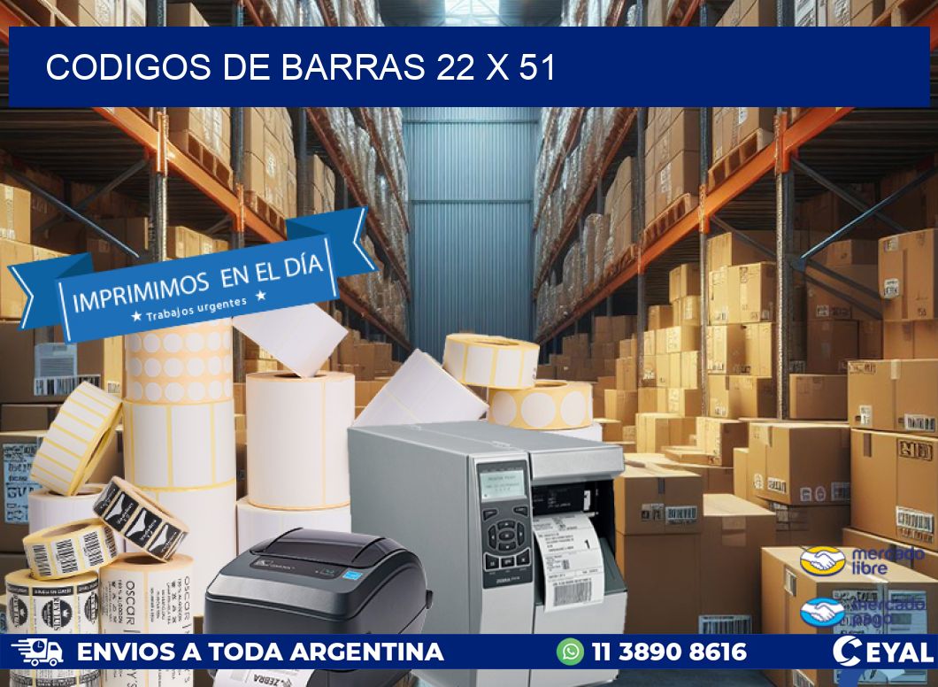codigos de barras 22 x 51