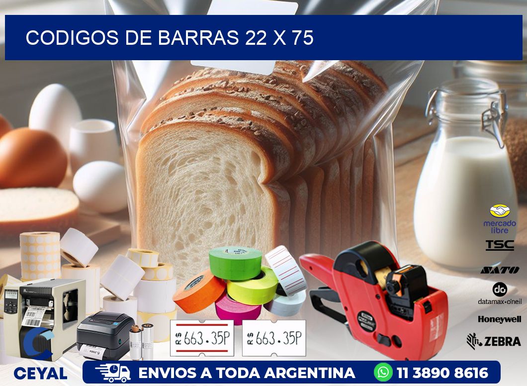 codigos de barras 22 x 75