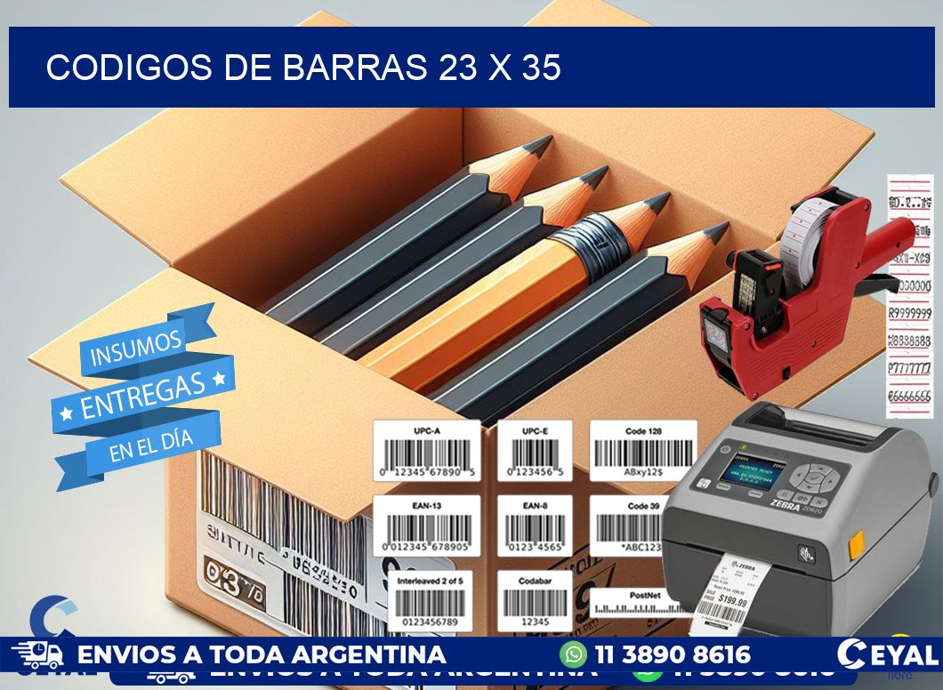 codigos de barras 23 x 35