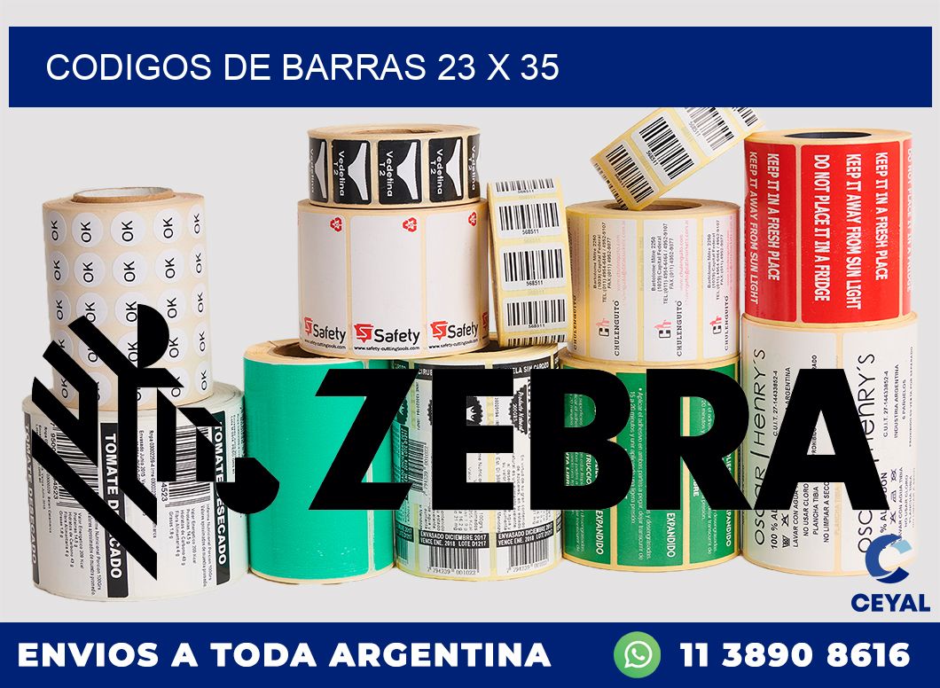 codigos de barras 23 x 35