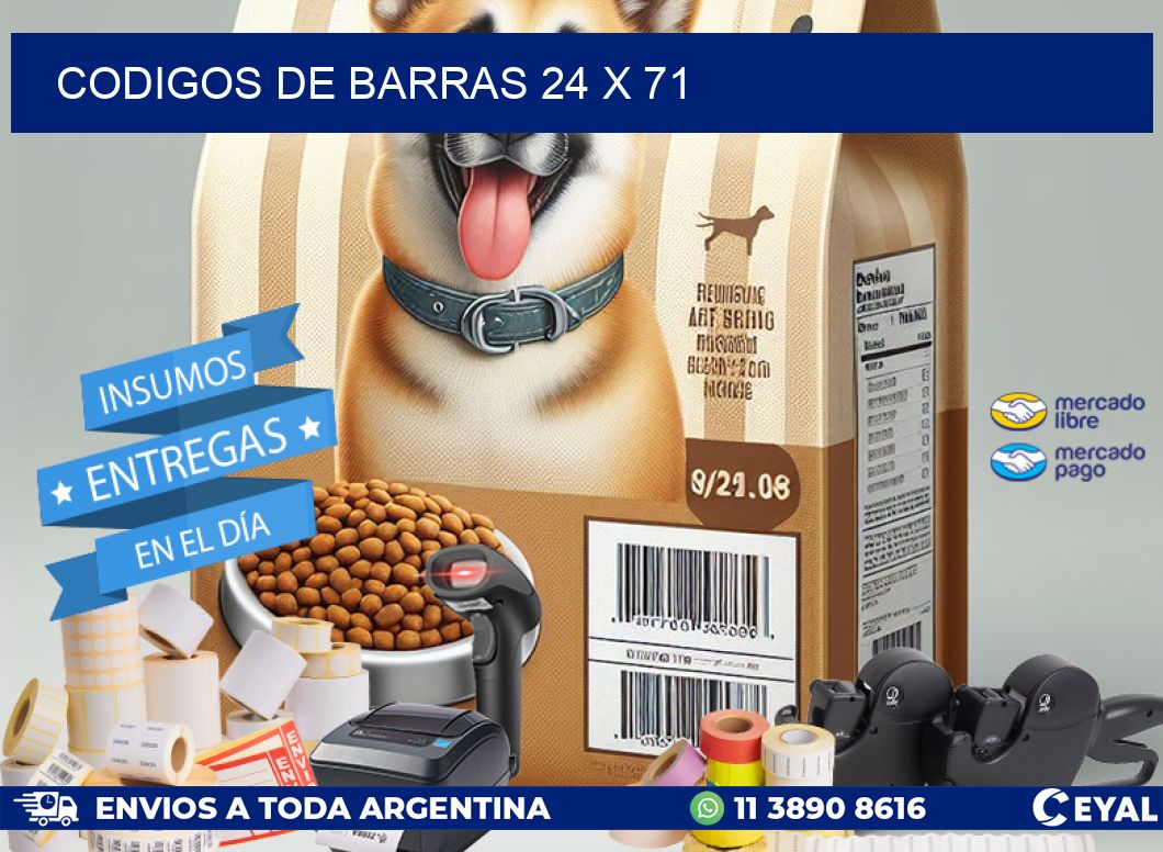 codigos de barras 24 x 71