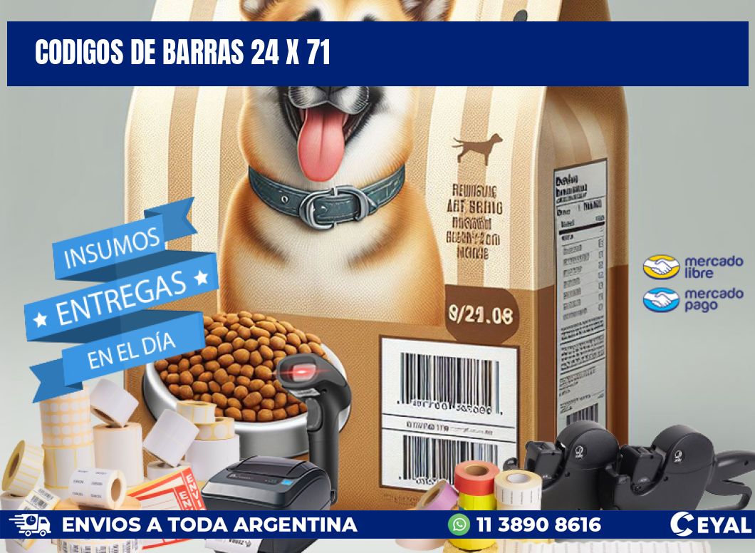 codigos de barras 24 x 71