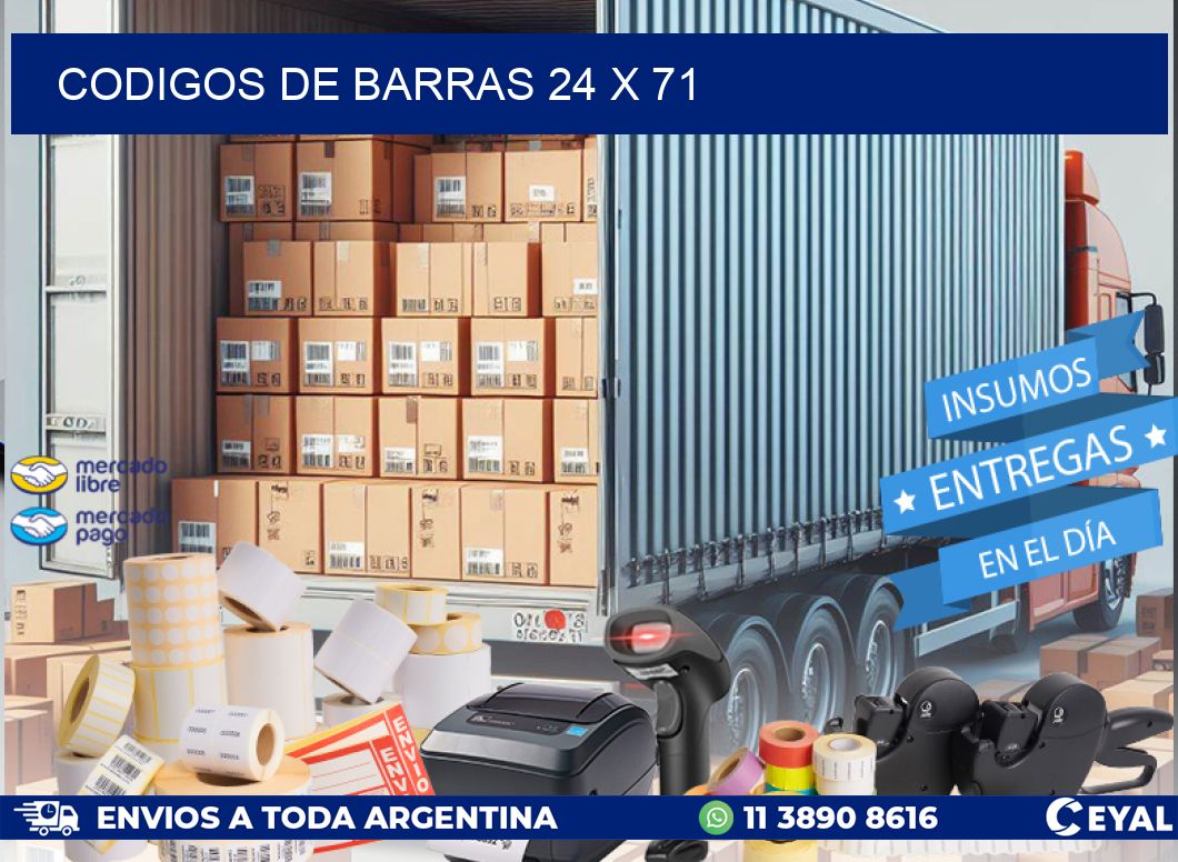 codigos de barras 24 x 71
