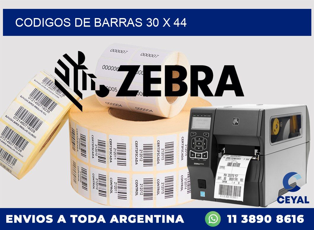 codigos de barras 30 x 44
