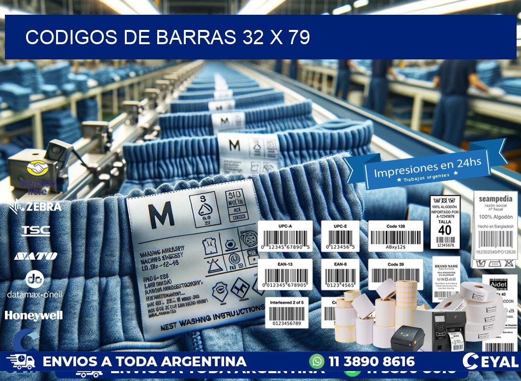 codigos de barras 32 x 79