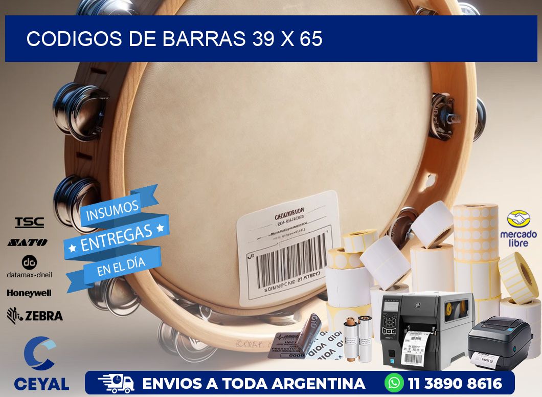 codigos de barras 39 x 65