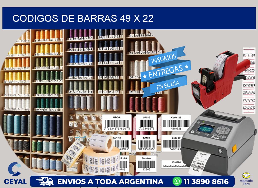 codigos de barras 49 x 22