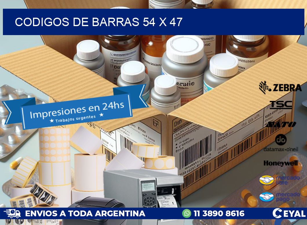 codigos de barras 54 x 47