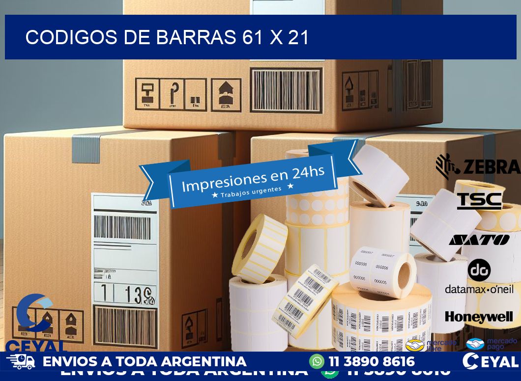 codigos de barras 61 x 21