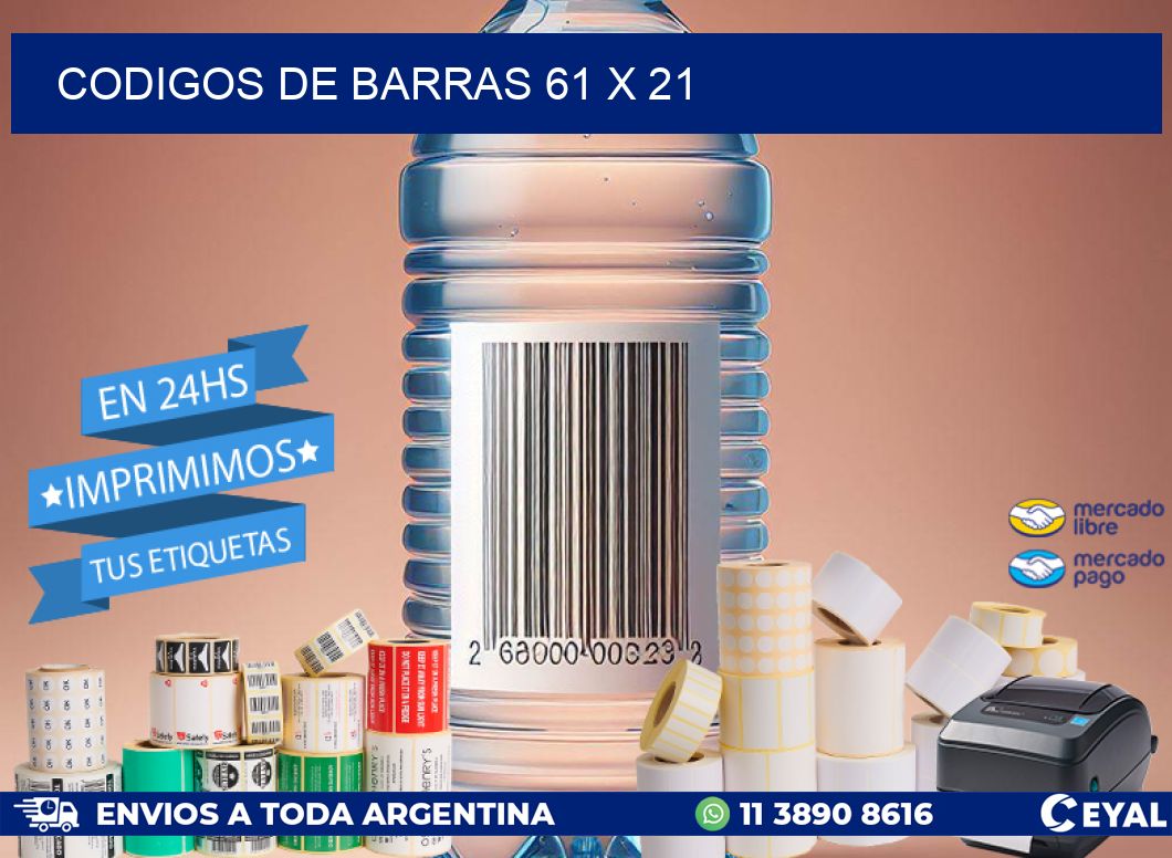codigos de barras 61 x 21