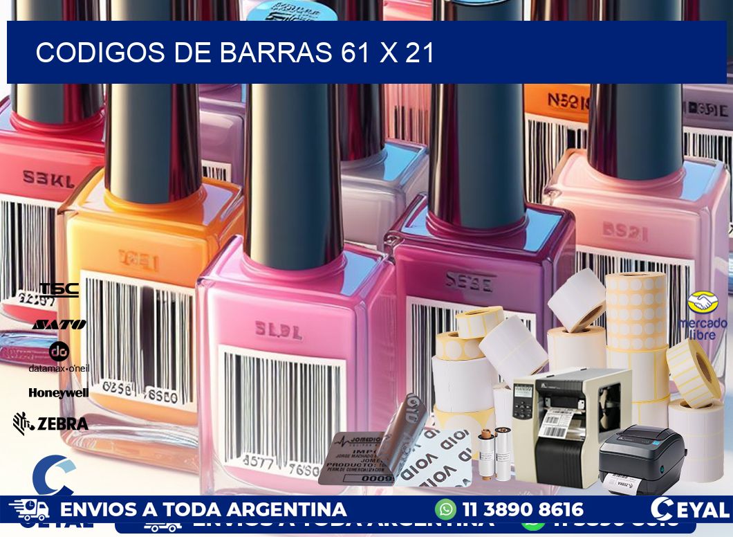 codigos de barras 61 x 21