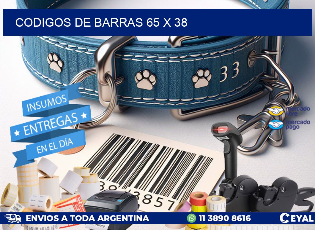 codigos de barras 65 x 38