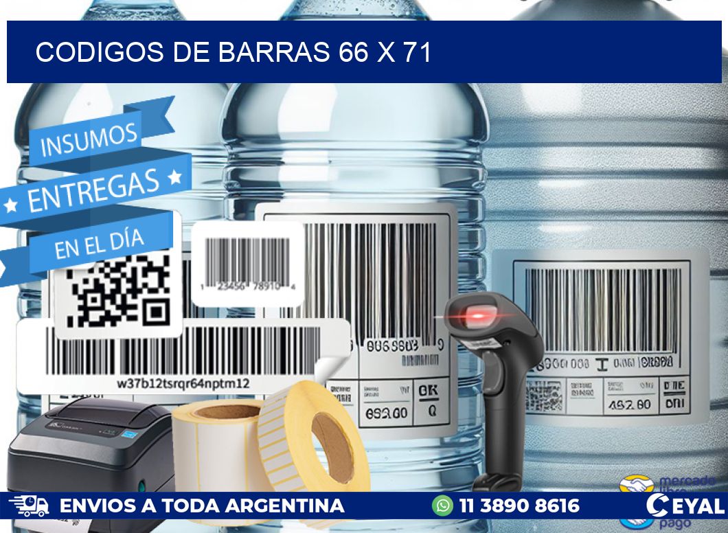 codigos de barras 66 x 71