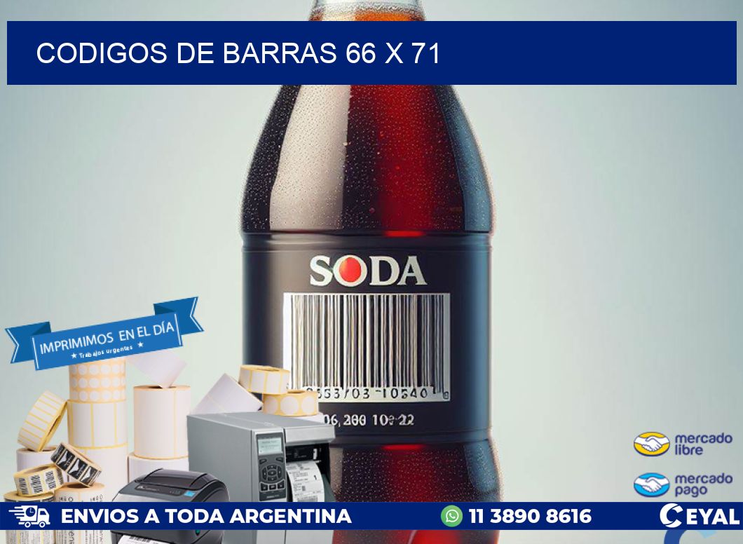 codigos de barras 66 x 71