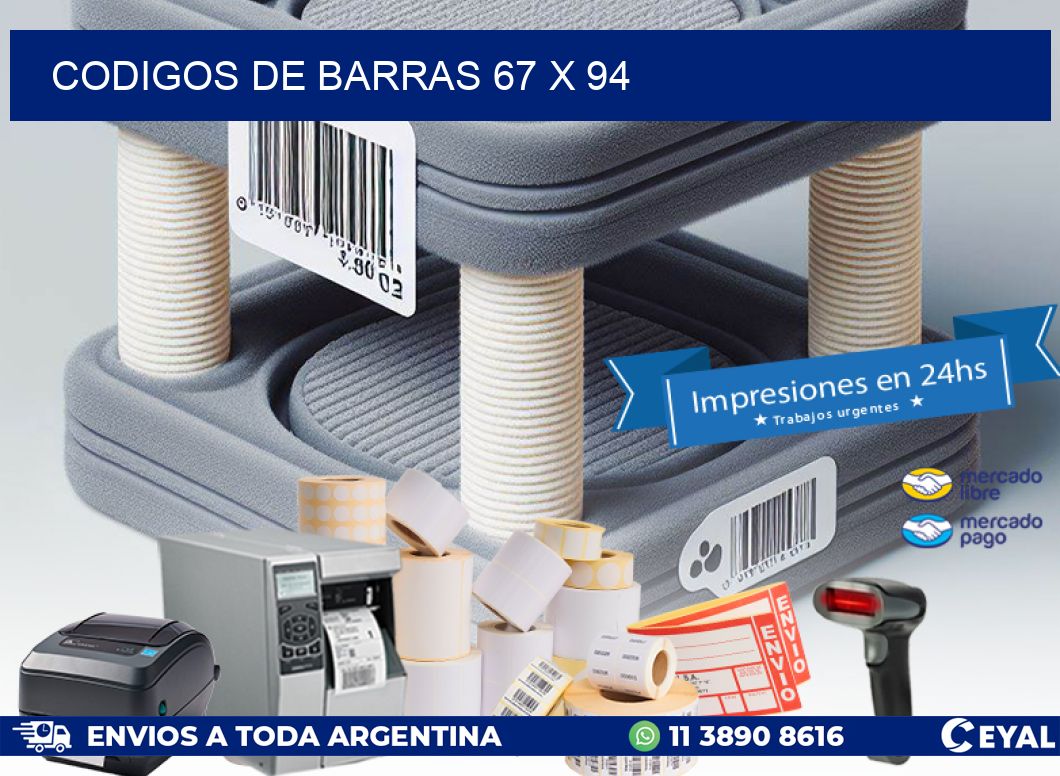 codigos de barras 67 x 94