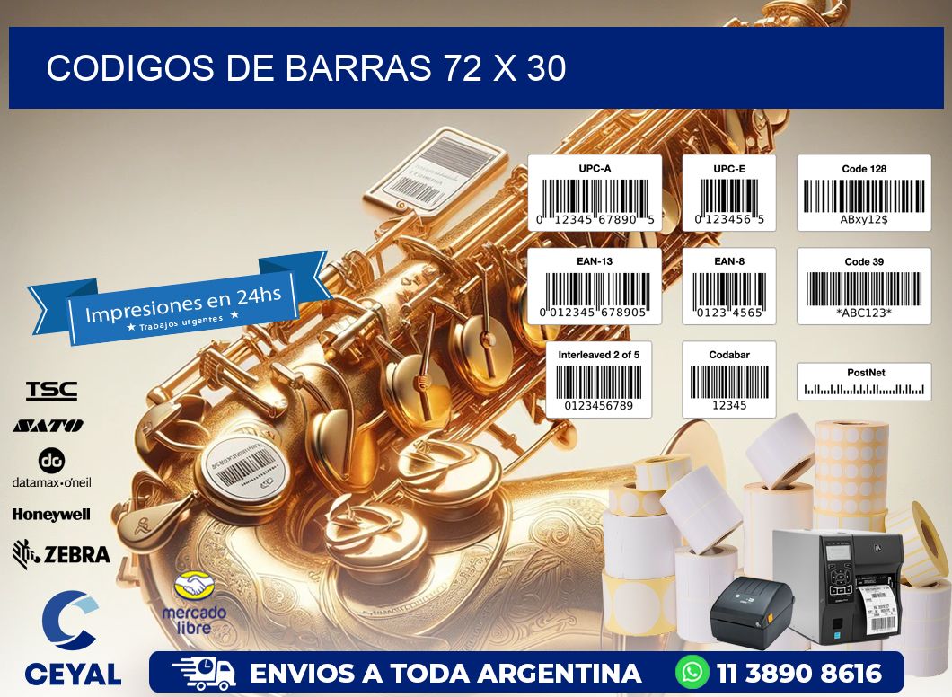 codigos de barras 72 x 30