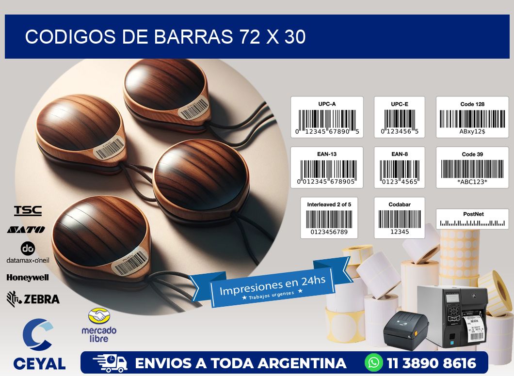 codigos de barras 72 x 30