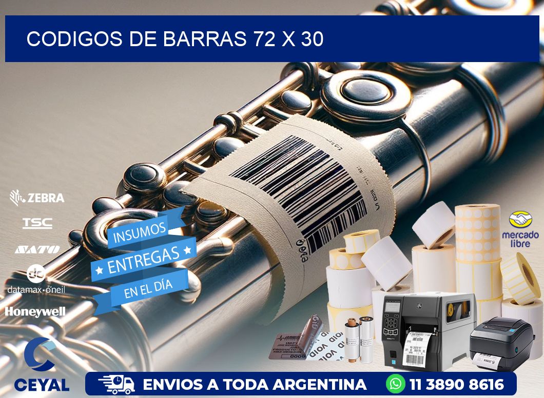 codigos de barras 72 x 30