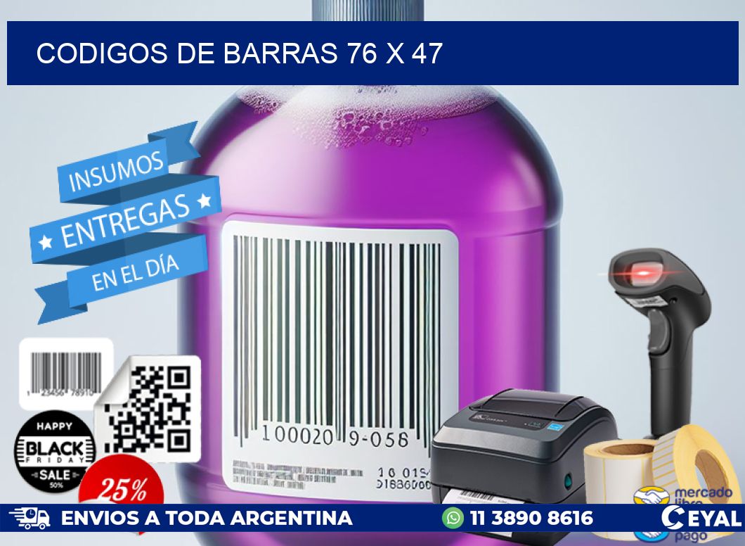 codigos de barras 76 x 47