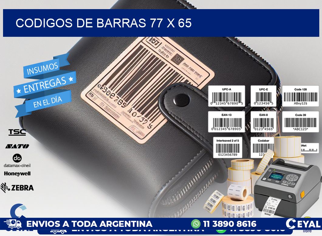 codigos de barras 77 x 65