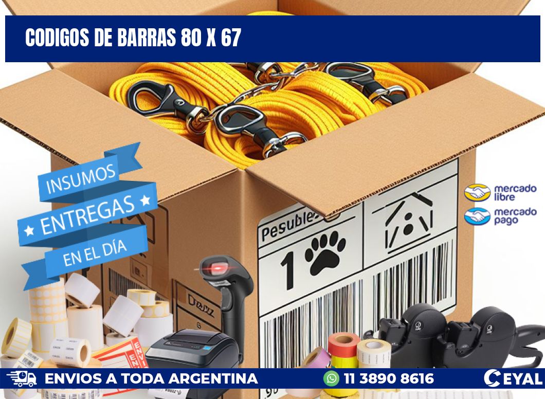codigos de barras 80 x 67