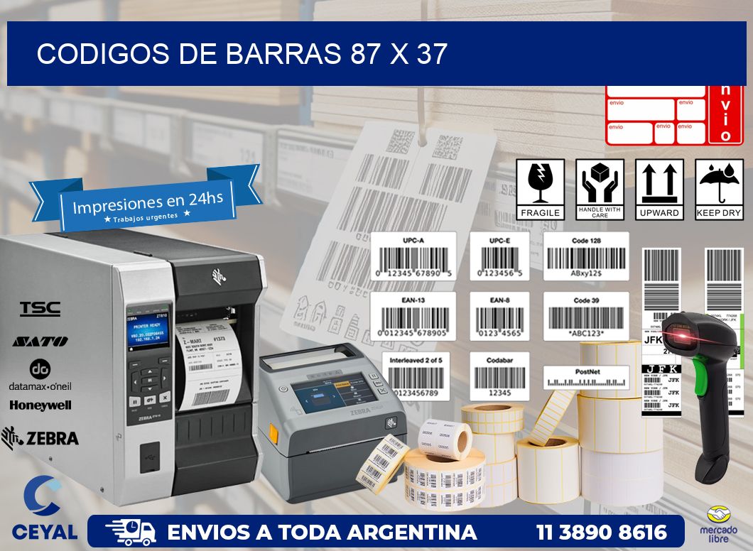 codigos de barras 87 x 37