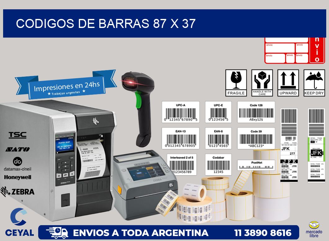 codigos de barras 87 x 37