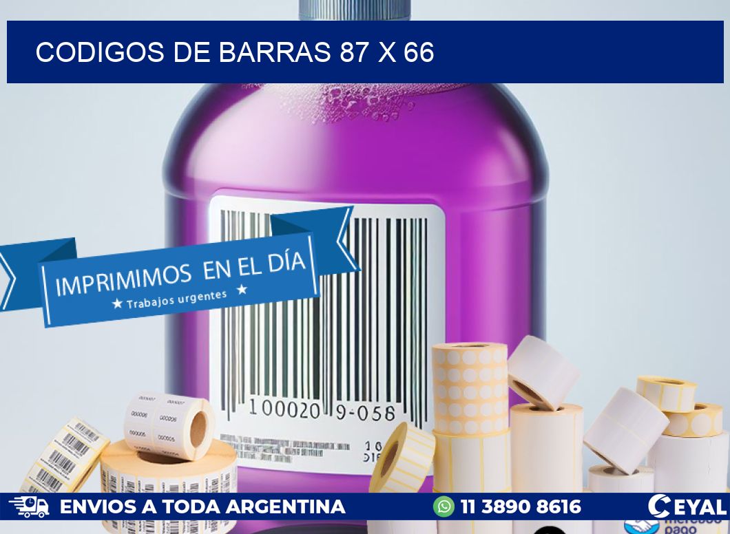 codigos de barras 87 x 66