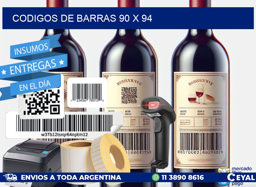 codigos de barras 90 x 94
