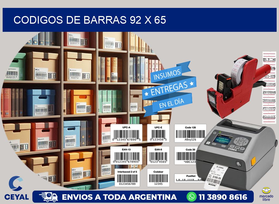 codigos de barras 92 x 65