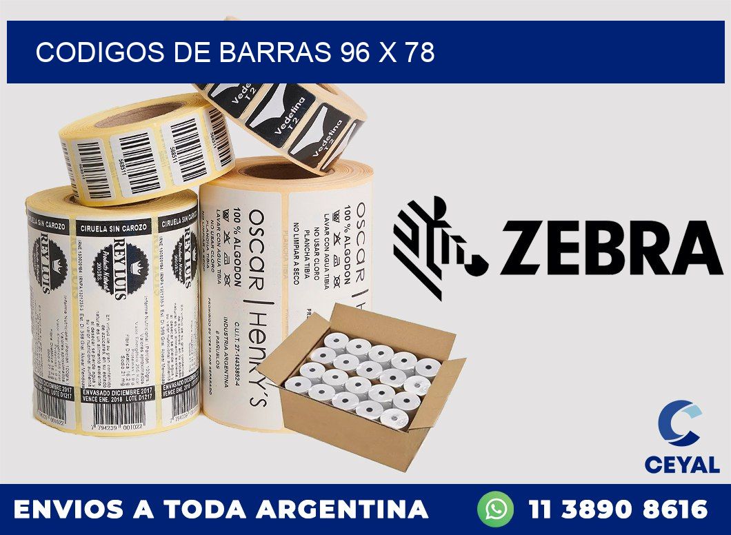 codigos de barras 96 x 78