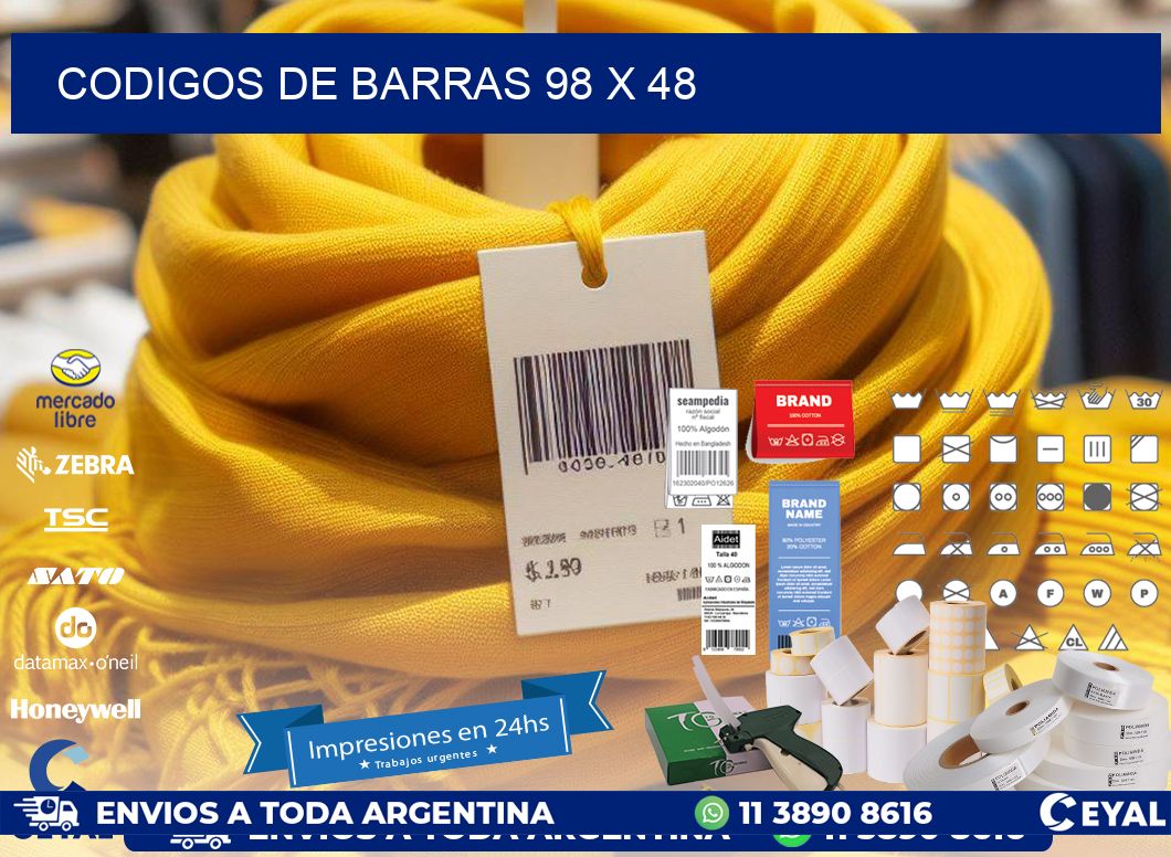 codigos de barras 98 x 48