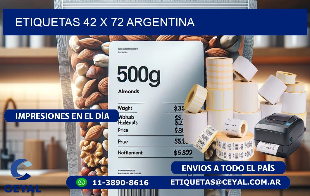 ETIQUETAS 42 x 72 ARGENTINA