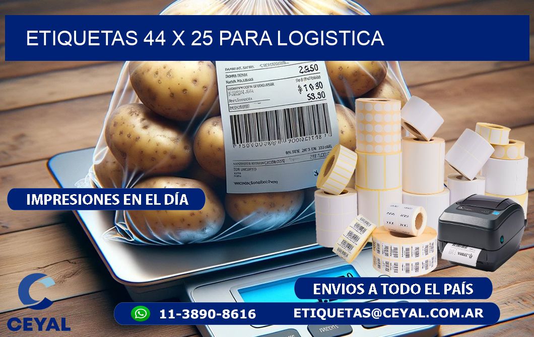 ETIQUETAS 44 x 25 PARA LOGISTICA