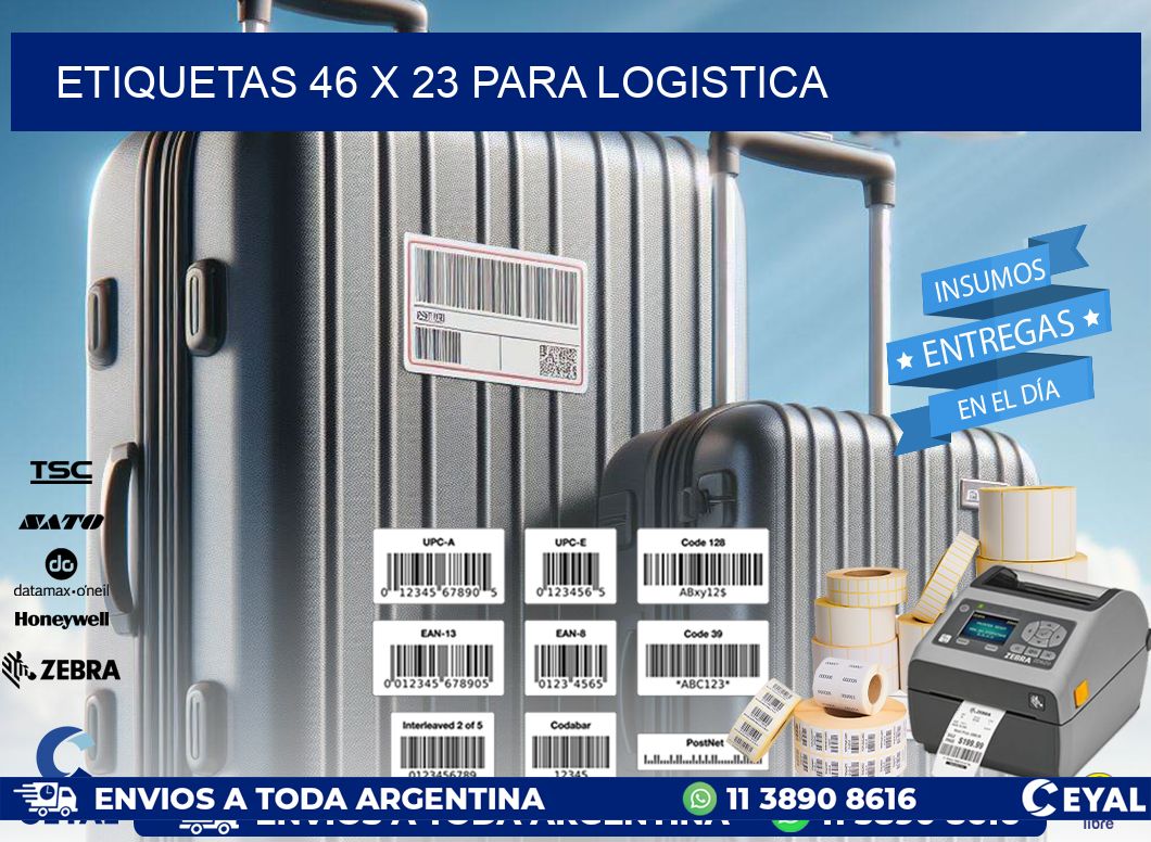 ETIQUETAS 46 x 23 PARA LOGISTICA