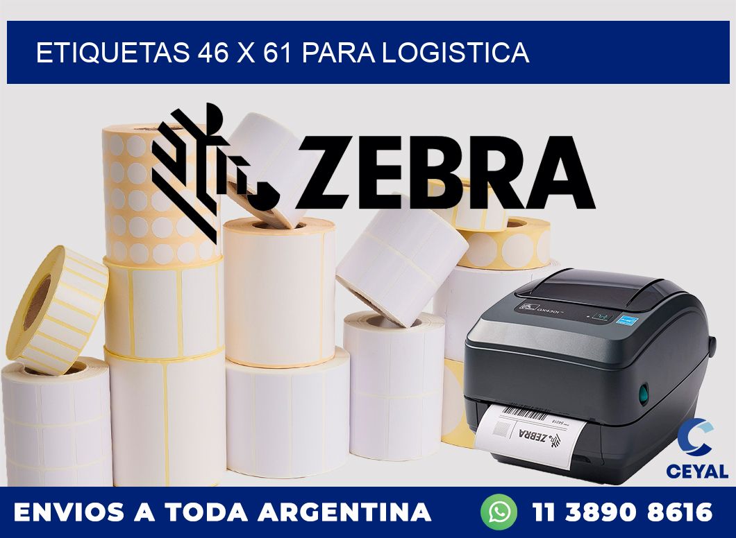 ETIQUETAS 46 x 61 PARA LOGISTICA