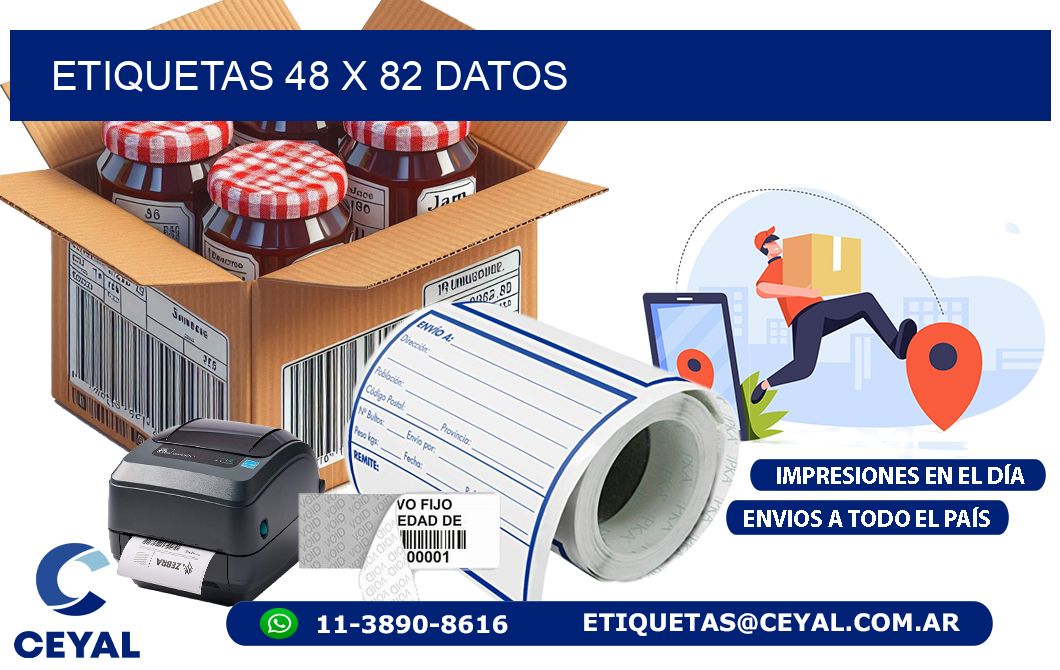 ETIQUETAS 48 x 82 DATOS