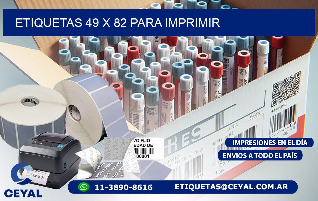 ETIQUETAS 49 x 82 PARA IMPRIMIR